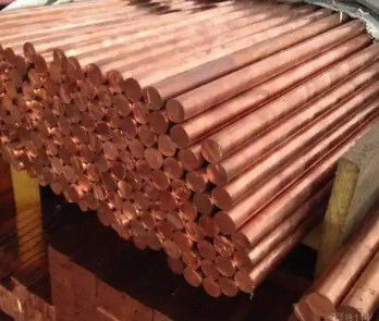 bề mặt đánh bóng 99,9% đồng đỏ đường kính 10-50mm C11000 thanh đồng rắn cho xây dựng