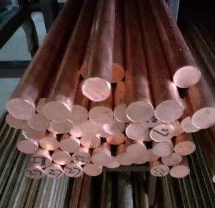 bề mặt đánh bóng 99,9% đồng đỏ đường kính 10-50mm C11000 thanh đồng rắn cho xây dựng
