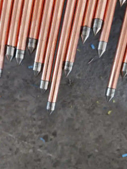 Chất dẫn cao Ground Rod đồng đất thanh 0.1-50mm hoặc kích thước tùy chỉnh cho hệ thống Earthing