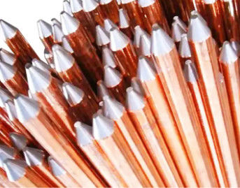 Chất dẫn cao Ground Rod đồng đất thanh 0.1-50mm hoặc kích thước tùy chỉnh cho hệ thống Earthing
