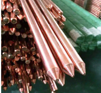 Chất dẫn cao Ground Rod đồng đất thanh 0.1-50mm hoặc kích thước tùy chỉnh cho hệ thống Earthing